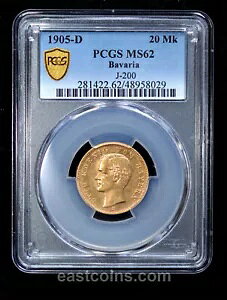 PCGS MS62 1905-D �h�C�c �o�C�G�����B �I�b�g�[ �S�[���h 20 �}�[�N - �����`���[�h H ����