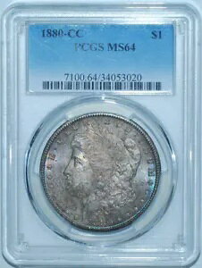 1880 CC PCGS MS64 J[\VeB VAM-8 8/7 _bV Rev 1879 [K Vo[ _[