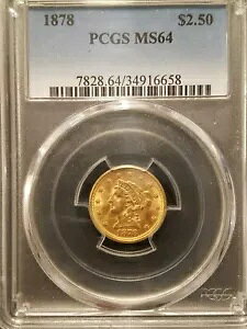 1878 $2.50 S[h NH[^[ C[O * PCGS MS64 * ~g 286,240 * O[g T[tFX