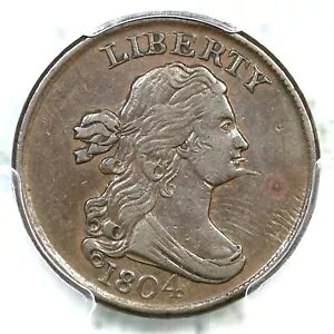 1804 C-5 R-4 PCGS XF 45 �X�p�C�N�`���h���[�v�o�X�g�n�[�t�Z���g�R�C�� 1/2c