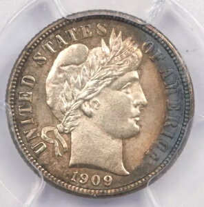 1909-D �o�[�o�[ �_�C�� PCGS MS64 �^�t�ȓ��t! #DCM11