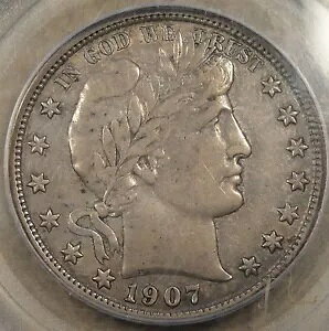 1907-S ���e�� �n�[�t�_���[ 50c PCGS �F�� XF40