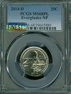 2014 D EVERGLADES PCGS MS68 PL MAC FINEST & MAC SPOTLESS POP 3 ���A�B
