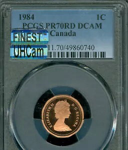 1984 �J�i�_ �Z���g PCGS PR70 MAC UHCam MAC �ō����O���[�h POP 3 5,000 �� 1 �B