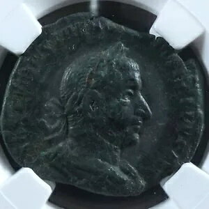 Trebonianus Gallus Sestertius NGC VF 251-253 �A�|���}�G�� ���[�} RIC 103