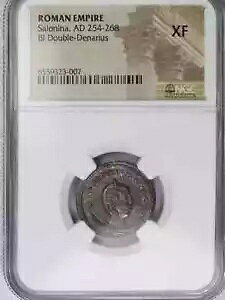 �T���j�i (�K���G�k�X�̍�) BI �_�u�� �f�i���E�X 254-268 AD ���[�} ���o�[�X NGC XF