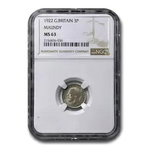 1922N CMX 3yX W[W5 MS-63 NGC