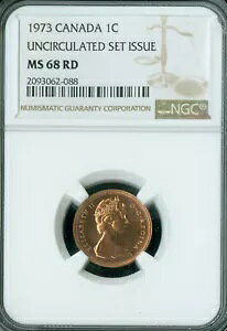 1973 Ji_ Zg NGC MAC MS68 RD PQ 2 Ԗڂɍō̃O[fBO X|bgX *