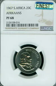 1967 AtJ ANJX 20 Zg NGC PF68 PQ MAC ō & X|bgX *