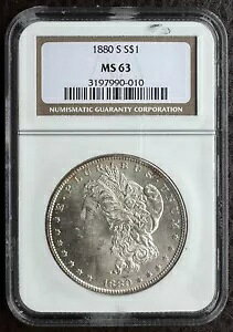 1880 S ���[�K�� �V���o�[ �_���[ NGC MS63