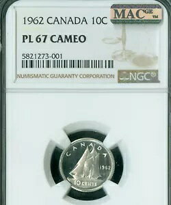 1962 Ji_ 10 Zg NGC PL67 JI PQ MAC X|bgX *