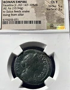 �t�@�E�X�e�B�i �W���j�A AE As AD 147-175/6 Salus Snake Altar NGC Ch F 5/5 3/5