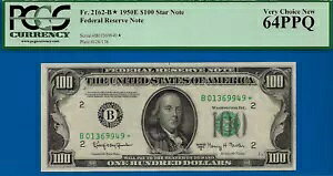 1950E $100 �A�M������s�� PCGS 64PPQ �󏭎w����z�j���[���[�N�X�^�[ Fr 2162-B*