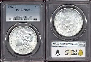 1902-O $ PCGS MS65 �z���C�g �t���b�V�� �~���g ���X�^�[ PQ ���[�K�� �V���o�[ �h��++