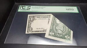 1995 Fr 1921-D $1 AMs PCGS 64PPQ ̃tH[hI[o[ 3 G[