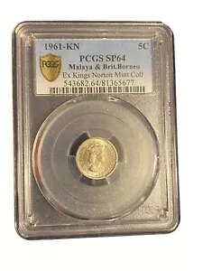 �}���� & �u���e�B�b�V�� �{���l�I 1961-KN 5 �Z���g PCGS SP-64 - ���ɒ������v���[�t