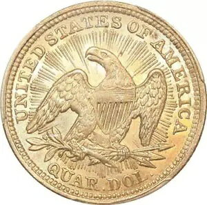 S7694 AJ A oeB V[ebh NH[^[ 25 Zg 1853 PCGS UNC-