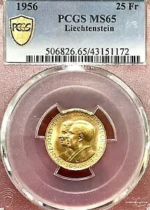 1956 ���q�e���V���^�C�� 25 �t�����P�� .900 �S�[���h PCGS MS-65