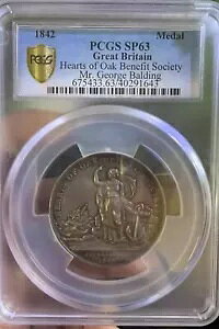 �C�M���X UK 1842 �n�[�c �I�u �I�[�N �x�l�t�B�b�g����⃁�_�� PCGS SP63