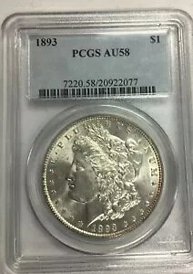 1893 K h 1 h RC ~ L[t PCGS AU58 ~ A Vo[ 0.858 IX - !