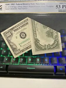 1985 $100 FRN j[[N vg tH[hI[o[ G[ PCGS 53 PPQ UNC ɂ I