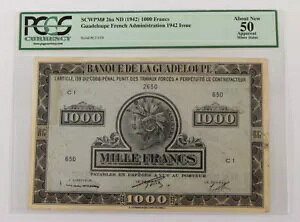 1942 �N�O�A�h���[�v��s 1000 �t�������� PCGS �V 50 �s�b�N 26a SCWPM �ɂ���