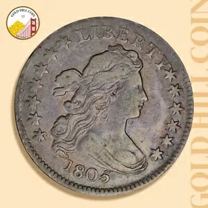 1805 10c �h���[�v �o�X�g �_�C�� PCGS �O���[�h���ɍׂ����A4 �x���[�A�č������^�C�v!