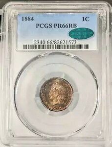 1884 P X[ Zg CfBA wbh PCGS PR-66 RB CAC
