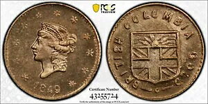 �V���������I 1849 �N �u���e�B�b�V���R�����r�A�B �S�[���h �O���[��-610(305)/420�APCGS �S�[���h MS63
