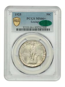 1925 50C LVg PCGS/CAC MS66+ - NVbN Vo[ LOi