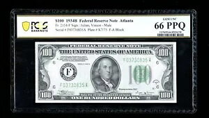 DBR 1934-B $100 �A�g�����^ �r���\�� �~���[���_��2154-Fm PCGS-B 66 PPQ �V���A�� F03730835A