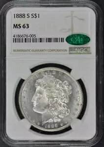 1888-S �����K�� �h�� S$1 NGC MS63 (CAC)