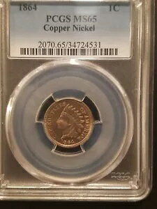 1864 jbP CfBA wbh Zg * PCGS MS65 * z 13,740,000
