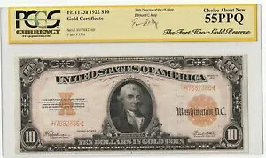1922N $10 S[hؖ PCGS AU55PPQ Ghh C C Fr#1173a