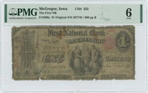 1865 $1 �t�@�[�X�g NB �}�N���K�[ �A�C�I�� FR#380a CH# 323 PMG �O�b�h 6