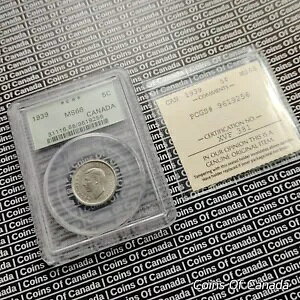1939 Ji_ 5 Zg jbP RC PCGS + ICCS MS 66 NX O[h #coinsofcanada