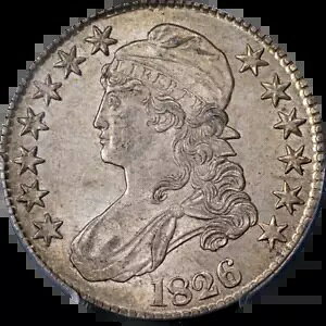 1826 �o�X�g �n�[�t�_���[ PCGS MS62 0-110 R.2 �i�C�X�A�C�A�s�[�� �X�g�����O�X�g���C�N