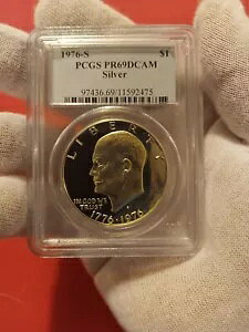 ???1976-S AC[n[ Vo[ $1 h PCGS PR69DCAM Eg JI - ~[!!!???