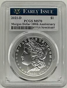 2021-D ���[�K�� �V���o�[ �h�� PCGS MS70 �������s���Ɋ󏭂œ��荢��