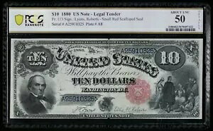 SC 1880 $10 �W���b�J�X �m�[�g �@��ʉ݃��b�h�V�[�� PCGS 50 �����ʂɂ��� (325)