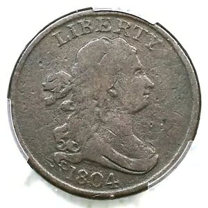 1804 C-4 R-5 PCGS VG ڍ NXbg 4AXe h[v oXg n[t Zg RC 1/2c