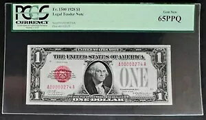 NQC Fr 1500 1928 $1 ��V���A���m�[�g - PCGS Gem Unc 65 PPQ
