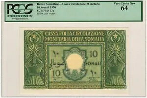 C^A \}h P-13A PCGS VERY CHOICE NEW UNC 64 10 \} 1950