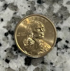 2010-D $1 弱いエッジ レタリング ネイティブ アメリカン - ポジション A サカガウィア ドル