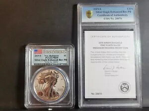 2019-S �V���o�[ �C�[�O�� �G���n���X�g ���o�[�X PCGS PR69 �t�@�[�X�g �X�g���C�N �{���`���A COA# 28970