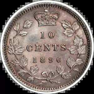 1896 10 Zg PCGS MS64 OBV 6