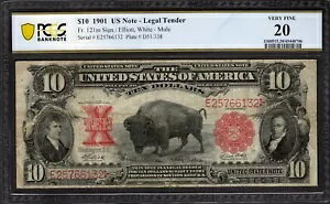 1901 �N $10 �@��ʉ݃o�C�\������ PCGS 20 Fr.121m ���i�ԍ� 45448706