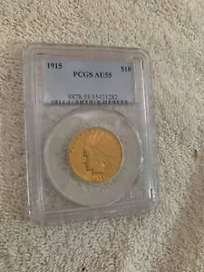 1915 ăh 10 Ch PCGS AU55  x^[fCg