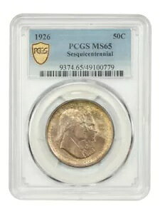 1926 50C 1500 ���N�L�O PCGS MS65 - �N���V�b�N �V���o�[ �L�O�i