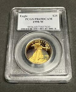1998-W $25 1/2 IX AJ S[h C[O PCGS PR69 DCAM GEM v[t AGE